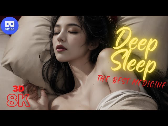 Dreamscape Serenity: A Journey for Deep Sleep and Relaxation in 8K 3D VR180. (Dark Mode)