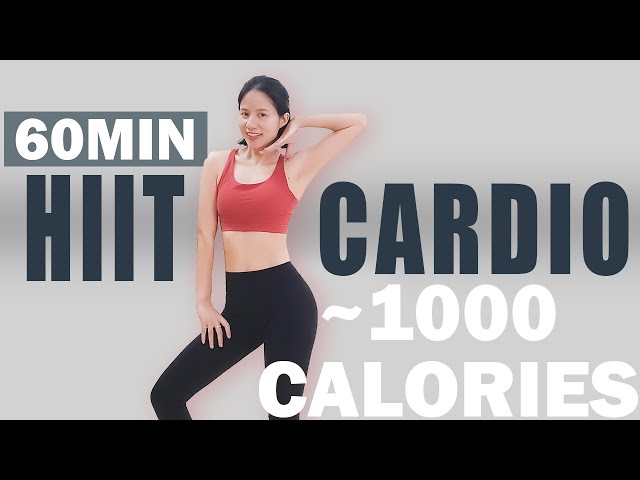 TOP Exercise HIIT Cardio BURN ~1000 CALORIES 60 Min Cardio Hiit Workout Full Body | No Equipment