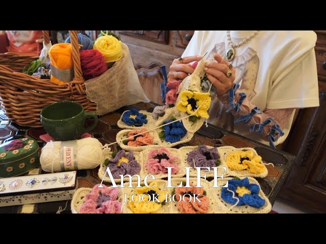 vlog | Daily life of crochet and shopping at ZARA🪻🪽 | OUTFITS | LOOKBOOK | Granny Square