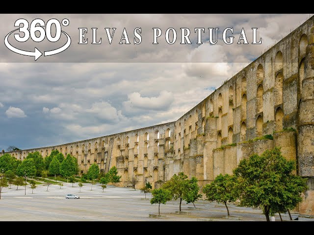 Elvas, Portugal. Tour en 360. 6K Video