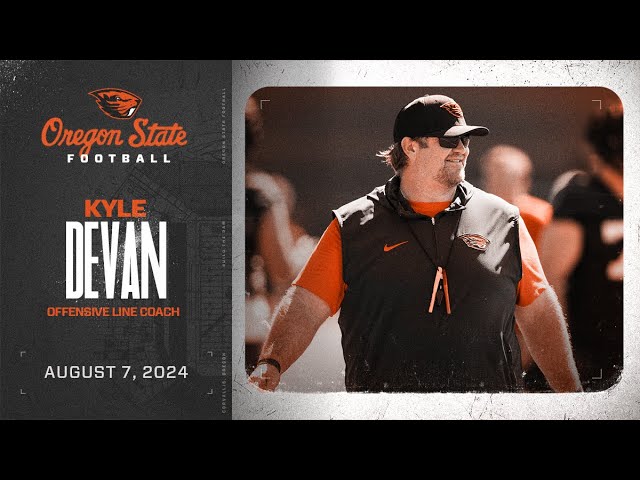 Oregon State Football Interview: Kyle DeVan (8/7/24)