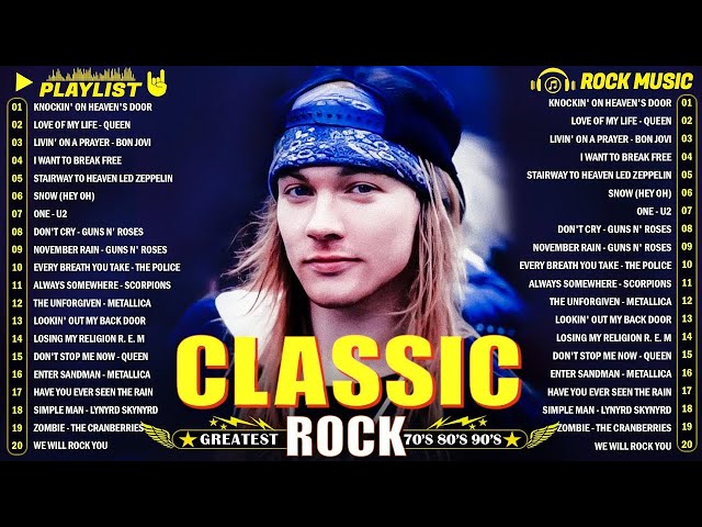 Classic Rock Songs 70s 80s 90s Full Album - Queen, Eagles, Pink Floyd, Def Leppard, Bon Jovi, ACDC