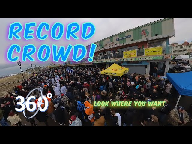 VR 360 Seaside Heights Polar Bear Plunge 2024 1 of 2.