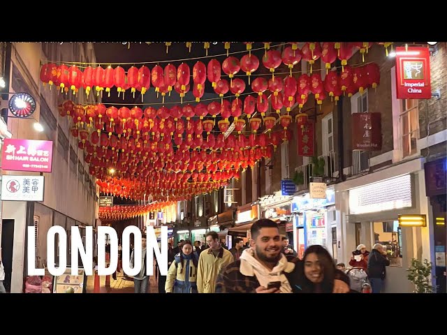 London Walk Piccadilly Circus and Chinatown at Night | London Walking Tour 4K