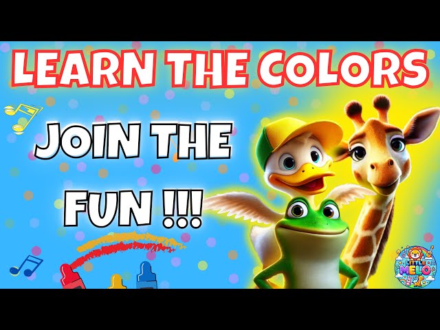 "Learn Colors with Cute Animals | Fun & Educational Video for Kids!". @CoComelon​⁠ @Pinkfong