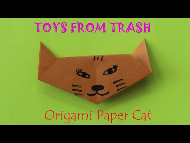 Origami Paper Cat | English