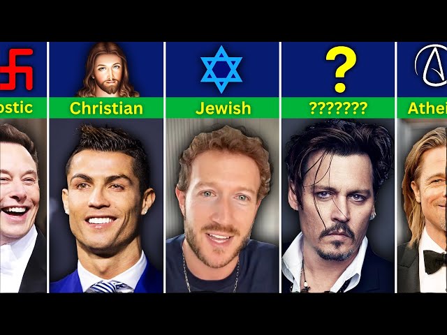 ✝️ Religion of Famous People | Celebrities Data Comparison