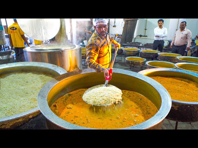 INSANE Biryani Factory in Hyderabad, India - WORLD FAMOUS Hyderabadi Biryani + Indian Food Paya Soup