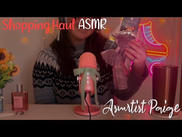 Shopping Haul ASMR 🛍️👗💄— Whisper Ramble, show and tell, assorted triggers