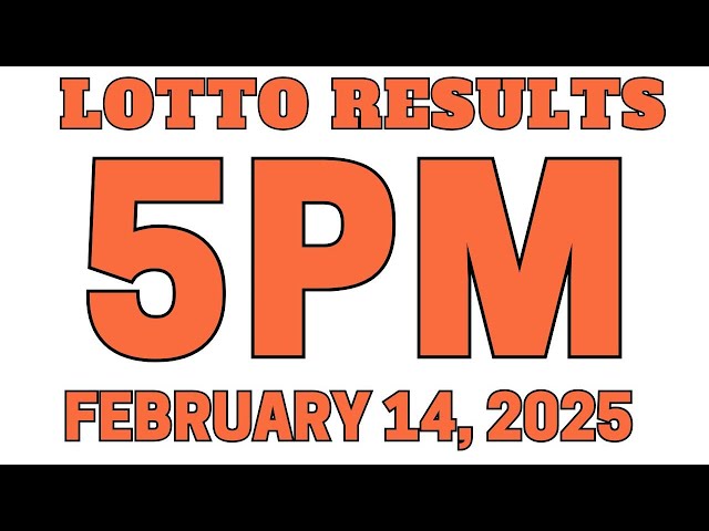 (LIVE) ✅ 5PM PCSO Lotto Results Today February 14, 2025