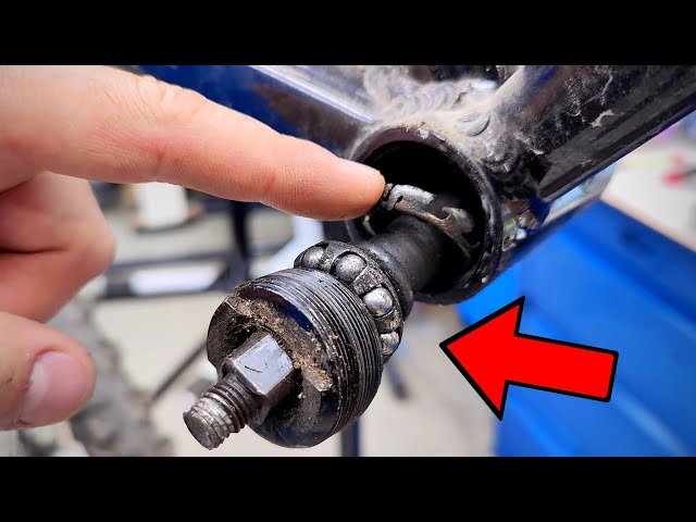 How to eliminate bicycle noise. Bike bottom bracket installation