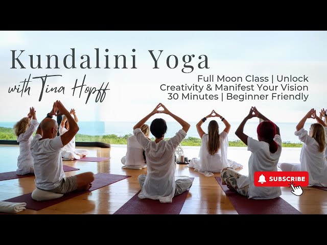 Full Moon Kundalini Yoga | Unlock Creativity & Manifest Your Vision | Beginner Friendly | 30 Minutes