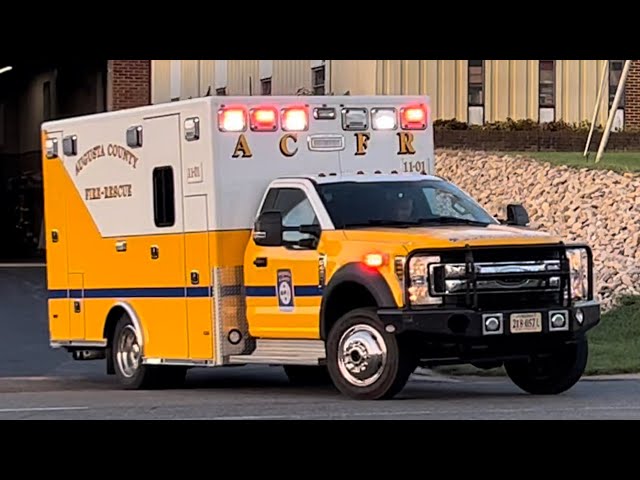 Augusta County Fire Rescue Ambulance 11-01 Responding, September 2022