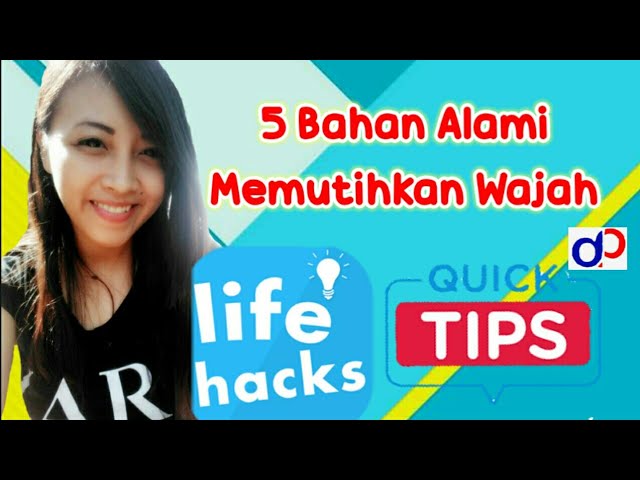 TIPS CANTIK | 5 BAHAN ALAMI YANG DAPAT MEMUTIHKAN WAJAH UNTUK PRIA DAN WANITA | AMAN ALAMI CEPAT