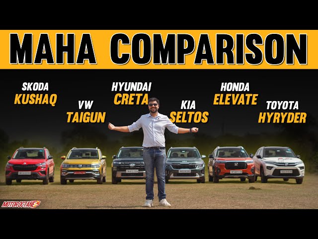 2024 Hyundai Creta vs Seltos vs Elevate vs Hyryder vs Taigun vs Kushaq