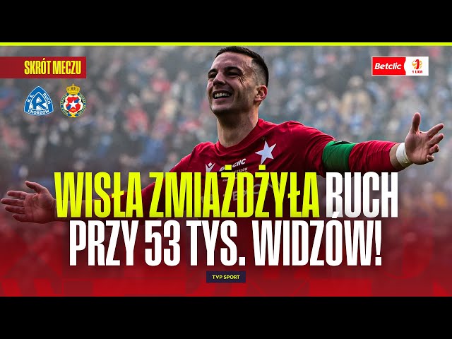 SKRÓT: RUCH CHORZÓW - WISŁA KRAKÓW. SENSACJA NA STADIONIE ŚLĄSKIM!