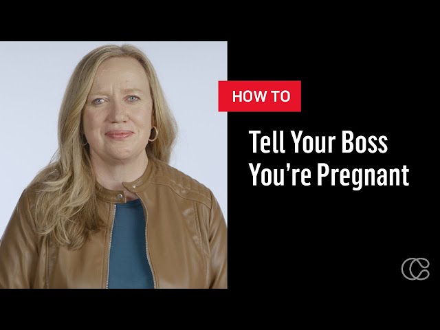 How To Tell Your Boss You're Pregnant