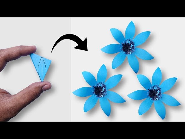 Paper flowers | Origami flower | Easy rose flower making with paper