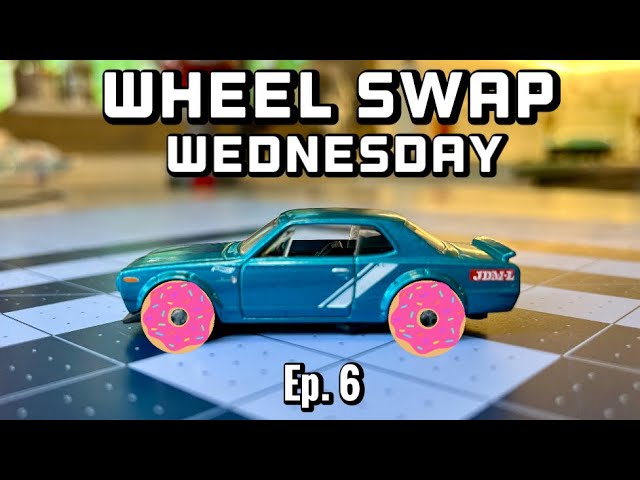 Wheel Swap Wednesday Episode #6 NO Talk, Only Hot Wheels Wheels swap action on a Nissan Skyline!