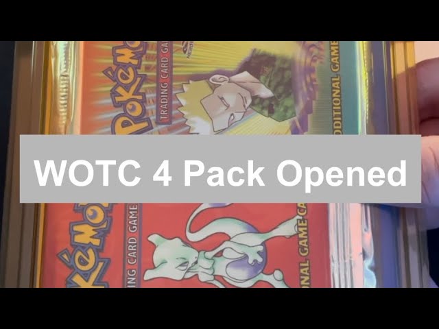 Vintage Opening: WOTC 4 Pack Sealed Blister OPENED