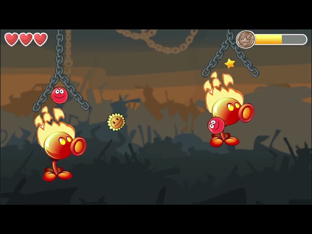 Red Ball 4 Full Game All Level All Boss Plants vs Zombies