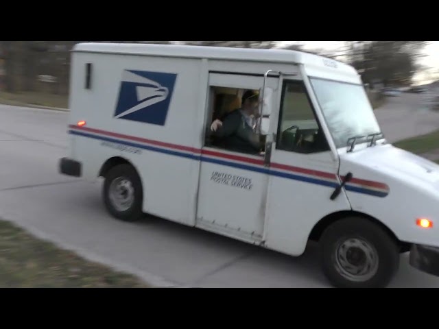 US Postal Service working late on Saturday to deliver residential mail in St. Louis Co., MO 12/7/24