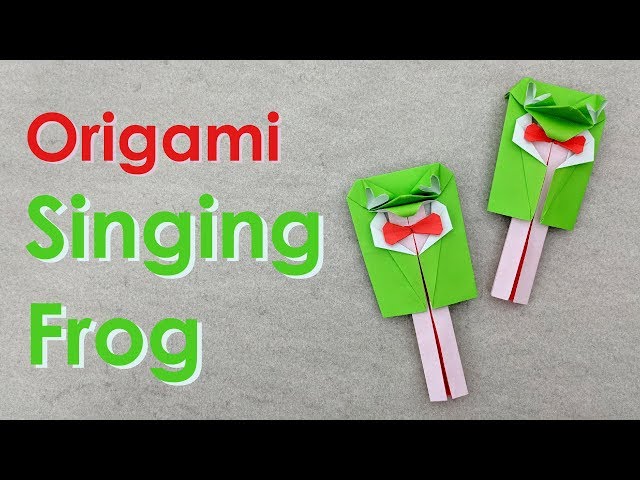 Action Origami Tutorial: Singing Frog (Daniel Chang aka mitanei)