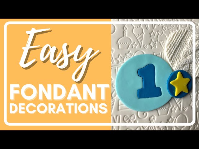 Fondant Decorations for Beginners | EASY Fondant Decorating!