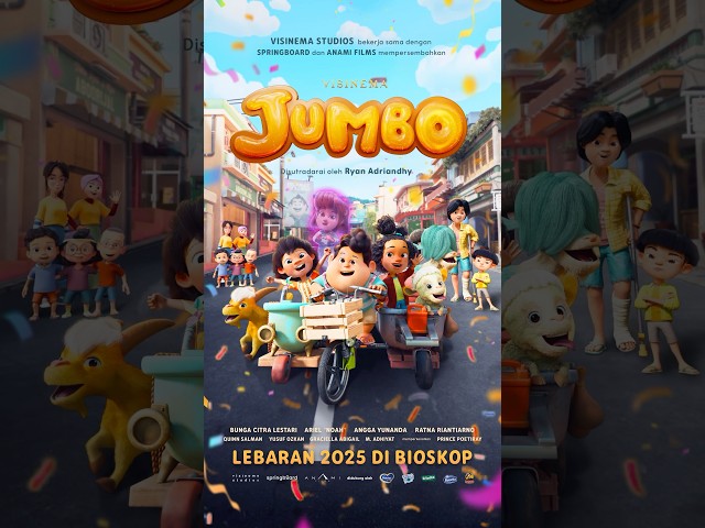 Official Poster film JUMBO, tayang Lebaran 2025 di bioskop 🫧🎬 #JUMBO #JumboUntukSemua #FilmJumbo