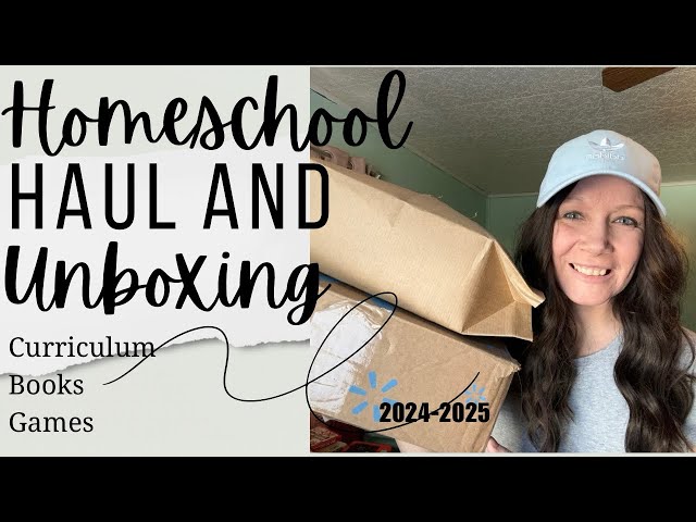 HOMESCHOOL HAUL // CURRICULUM UNBOXING