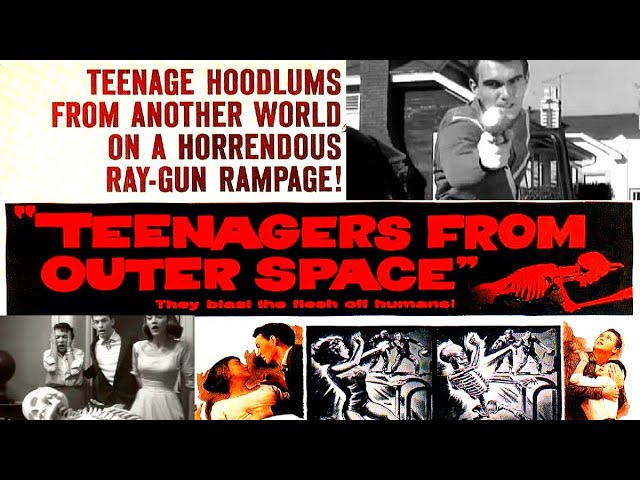 Teenagers From Outer Space (1959) Sci-Fi | Cult Classic| B Movie | THRILLER!