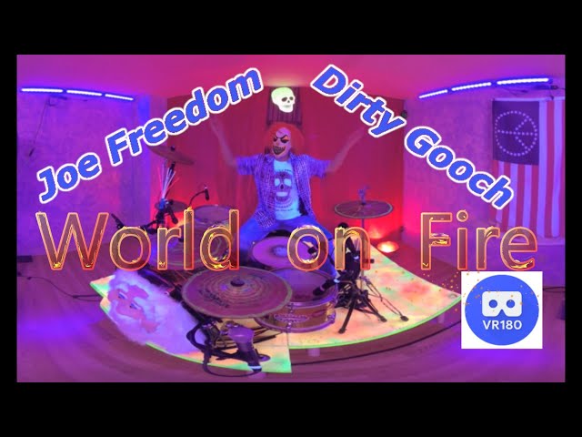 World on Fire by Joe Freedom & Dirty Gooch VR 180 Virtual Reality (Official music Vr Video) 3d 4k