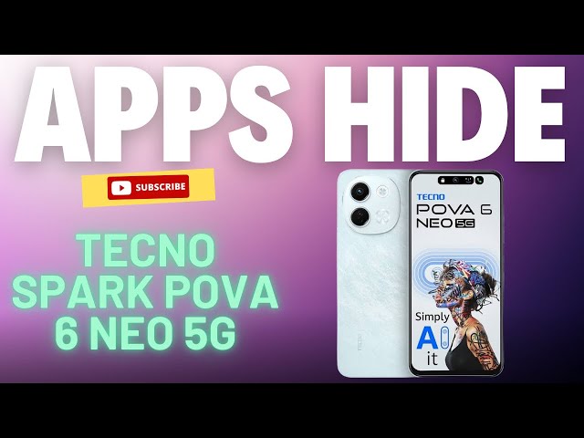 How to Hide Apps on Tecno Spark Pova 6 Neo