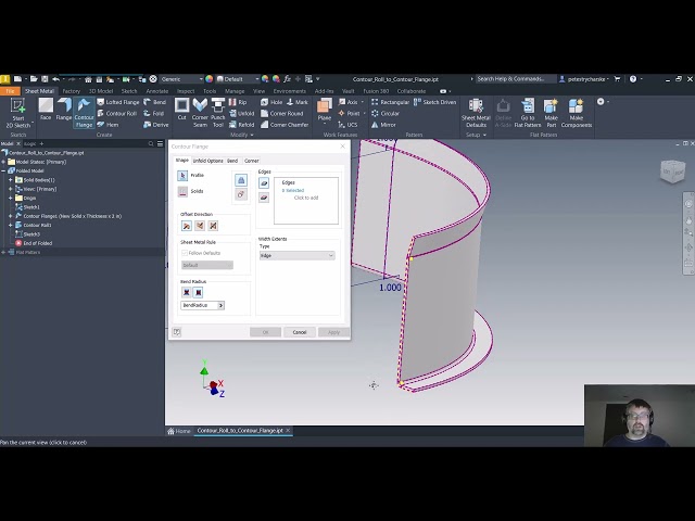 Inventor Tips & Tricks - Create Contour Flanges from Contour Rolls