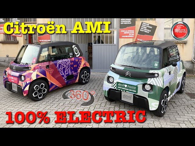 360° VIDEO 4K | Citroën AMI 100Electric | Road Test Milano | OCT 2020