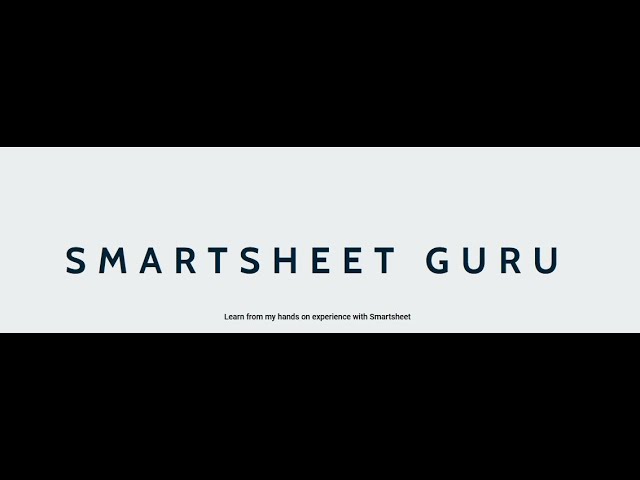 Smartsheet Custom Auto Increment Format