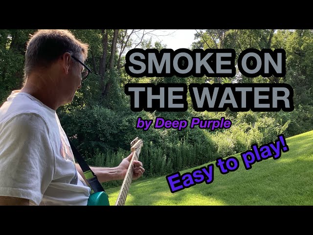 SMOKE ON THE WATER by Deep Purple guitar lesson.  ONE OF THE EASIEST SONGS TO LEARN IN 1 DAY!