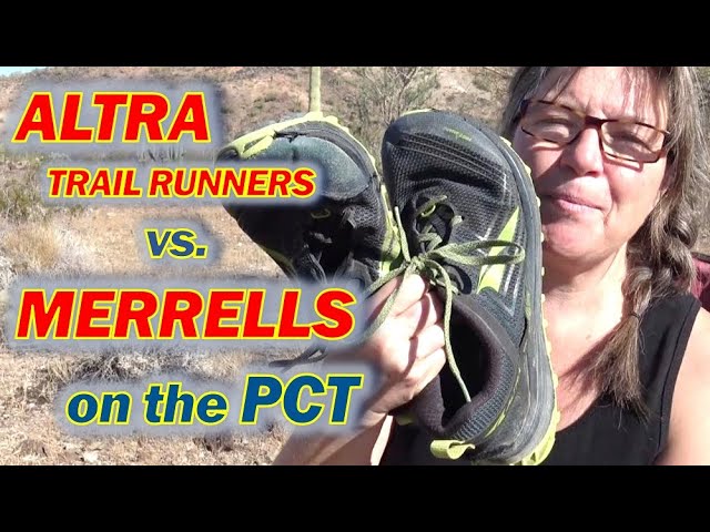 Hiking the PCT: Altra Trail Runners vs. Merrell  Moab