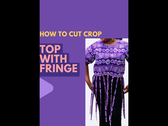 How To Cut Crop Top With Fringes