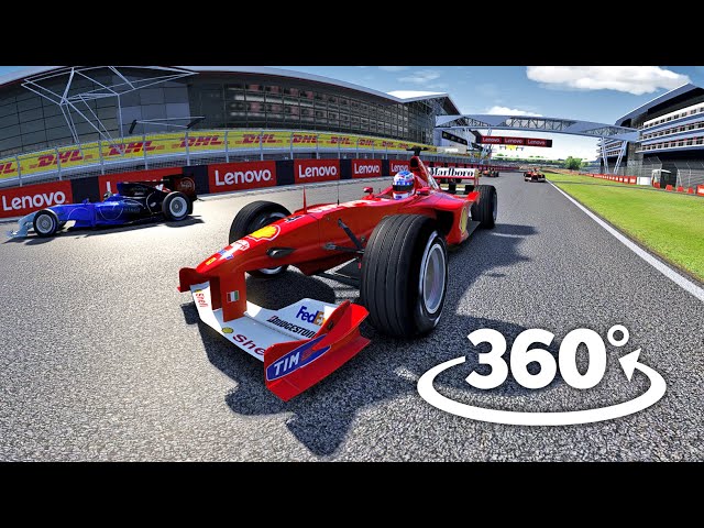 360° Cockpit view Ferrari F1 2000 Formula One racing