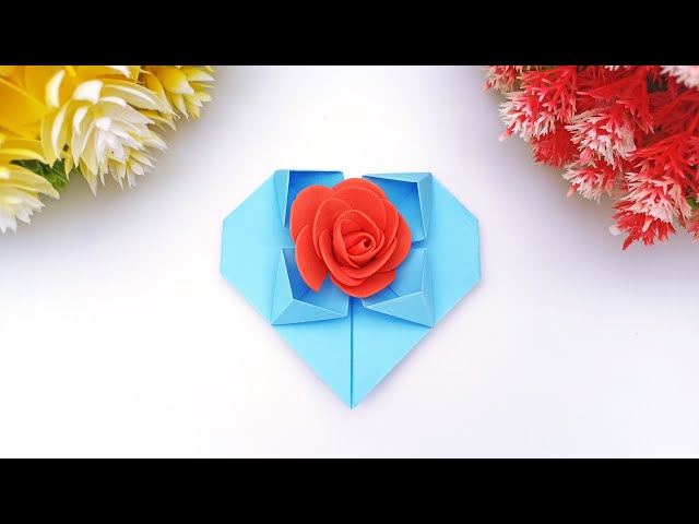 How to make paper heart for valentine's day || Valentine special paper crafts idea