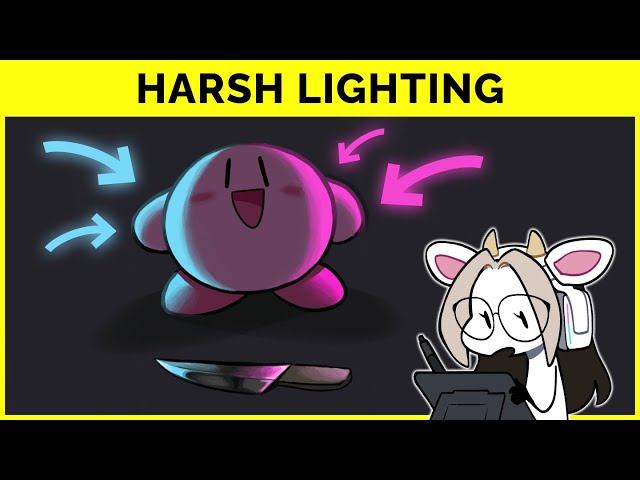 🔴 How to Draw Harsh Lighting