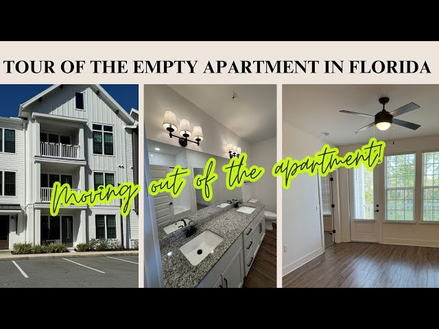 MOVING OUT OF THE RENTAL APARTMENT & TOUR OF THE EMPTY APARTMENT IN FL || SEA GREEN COASTAL COTTAGE