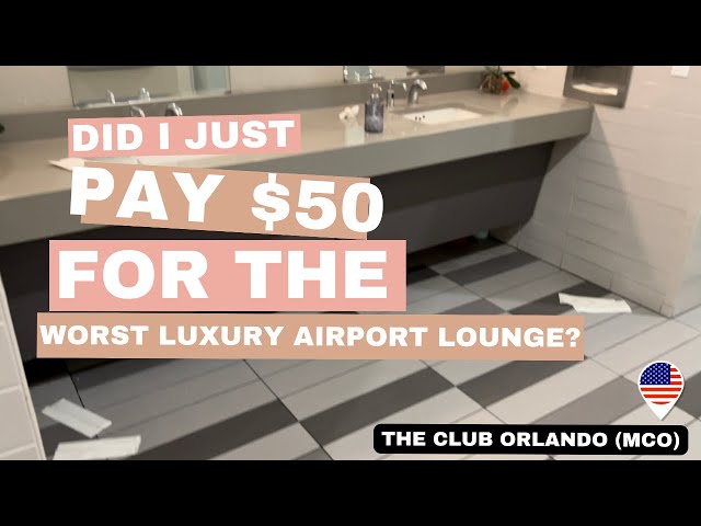 The Club Orlando (MCO) 😵 Airport Lounge Review ( Watch Before You Pay $50 Each)🤦🏻‍♀️