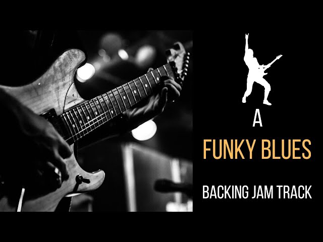 Funky Blues Backing Track in A