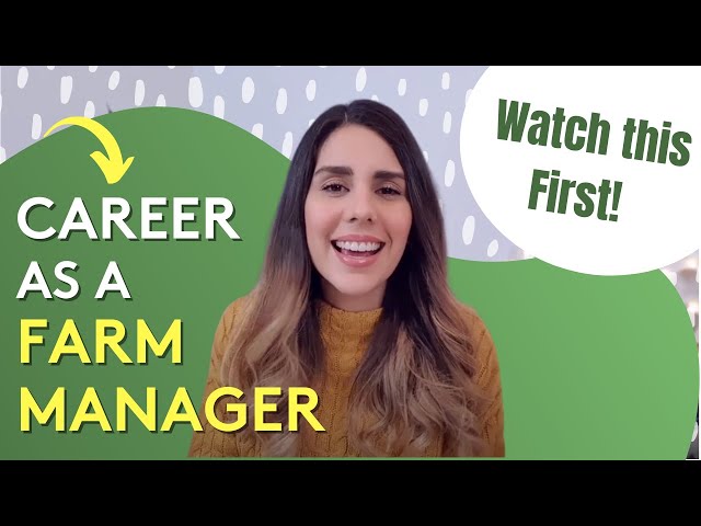 FARM MANAGER CAREER | What you should know before choosing this career!!