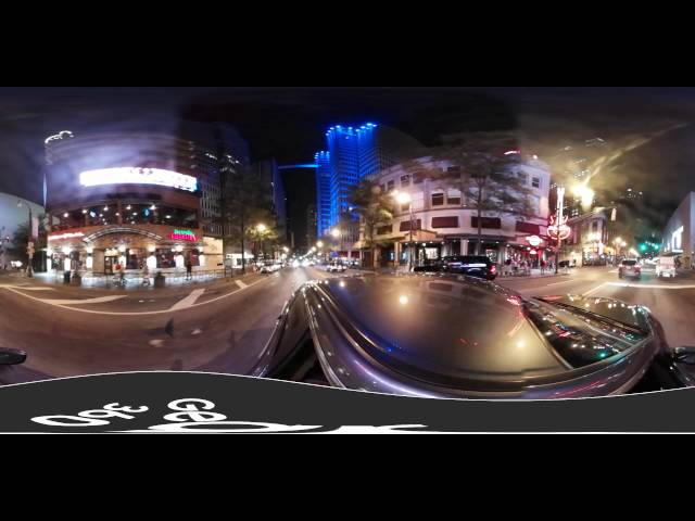 Riding in Peachtree Street in Downtown #ATLANTA at Night in 360 Video! Part 2 of 2