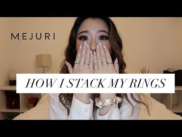 HOW I STACK MY MEJURI RINGS | Mejuri Ring Collection | 10% off mejuri :)