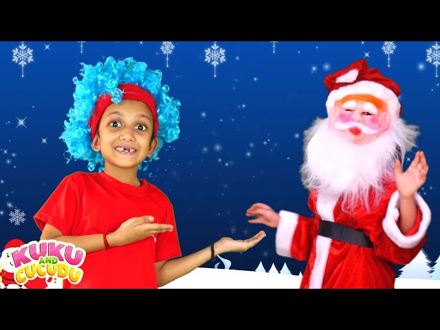 S-A-N-T-A  is his name-o | Fun Christmas songs for kids  & nursery rhymes - Kuku and Cucudu