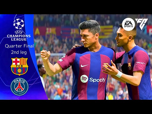 FC 24 | FC BARCELONA vs. PSG | Champions League Quarter Final 2nd leg [PS5]